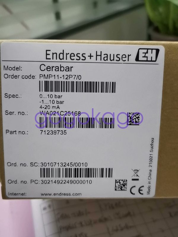 Датчик давления Endress+Hauser PMP11-12P7/0