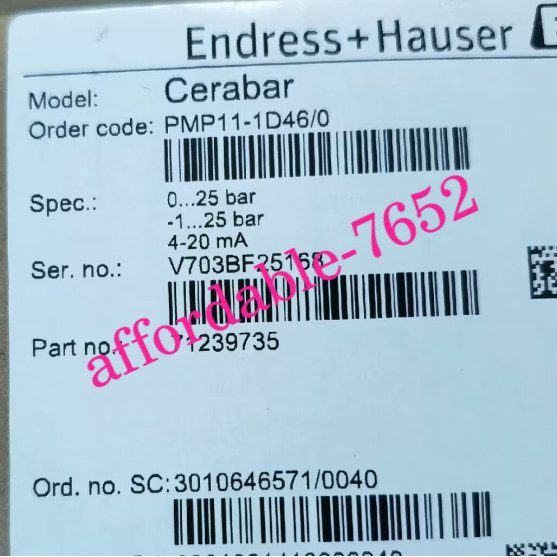 Датчик давления Endress+Hauser PMP11-1D46/0