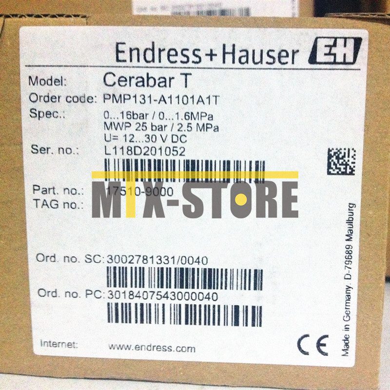 Датчик давления Endress+Hauser PMP131-A1101A1T
