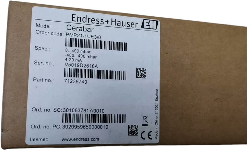 Датчик давления Endress+Hauser PMP21-1UE3/0