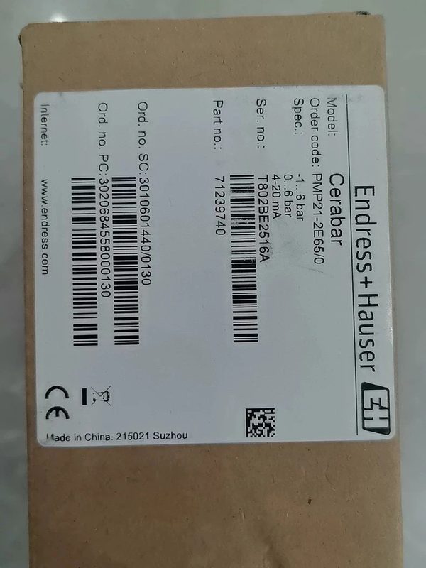 Датчик давления Endress+Hauser PMP21-2E65/0