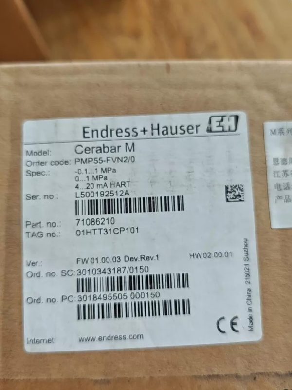 Датчик давления Endress+Hauser PMP55-FVN2/0