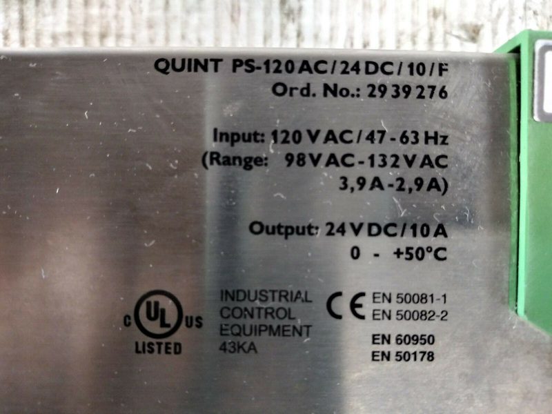 Блок питания Phoenix Contact PS-120AC/24DC/10/F