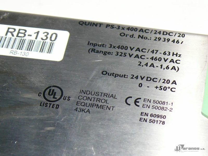 Блок питания Phoenix Contact PS-3X400AC/24DC/20