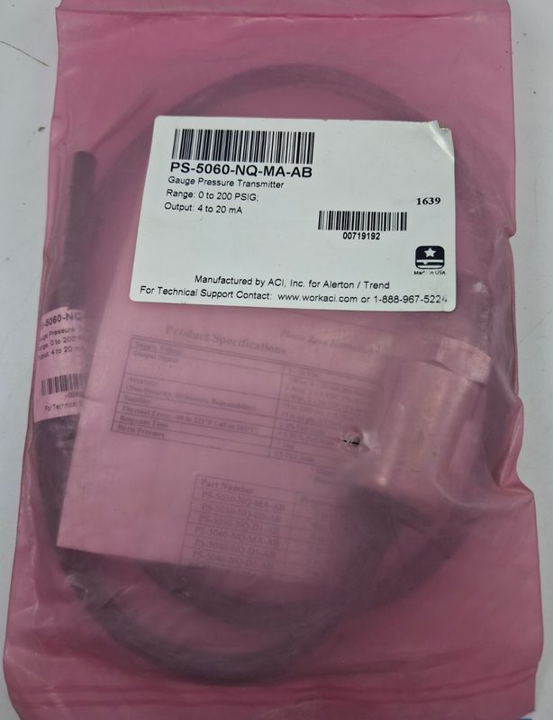 Датчик давления Honeywell PS-5060-NQ-MA-AB