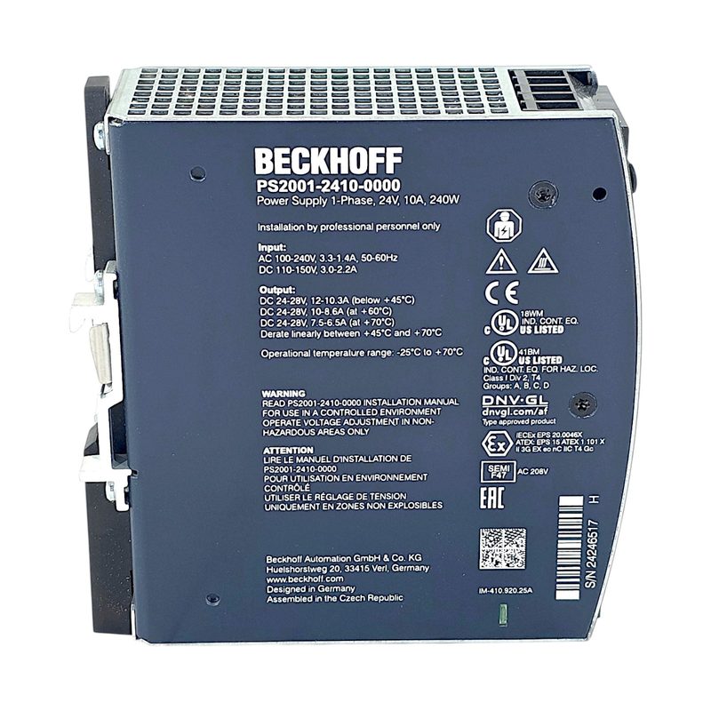 Блок питания Beckhoff PS2001-2410-0000