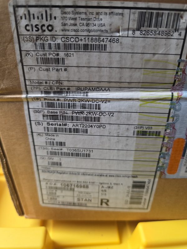Блок питания Cisco PWR-2KW-DC-V2