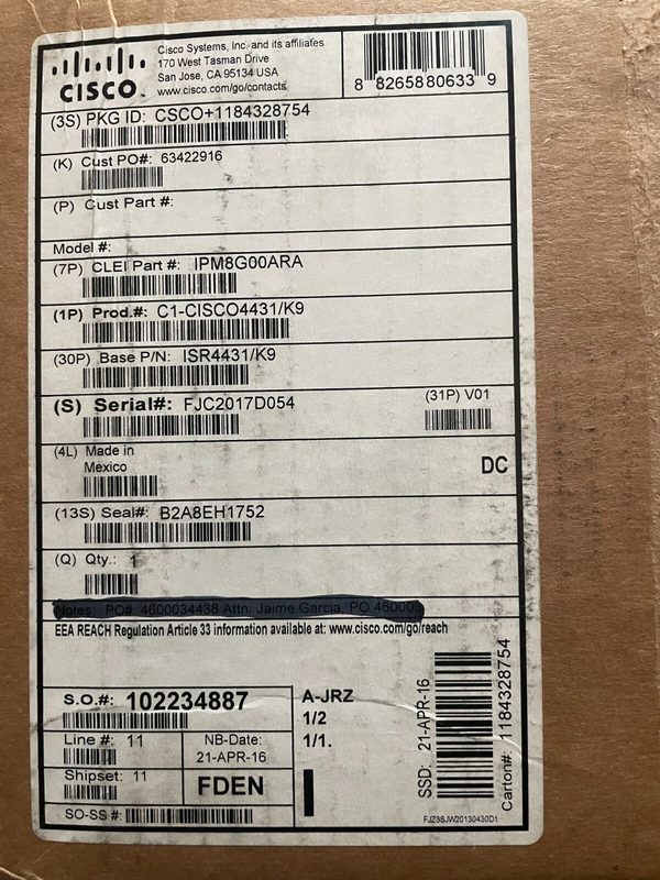 Блок питания Cisco PWR-4430