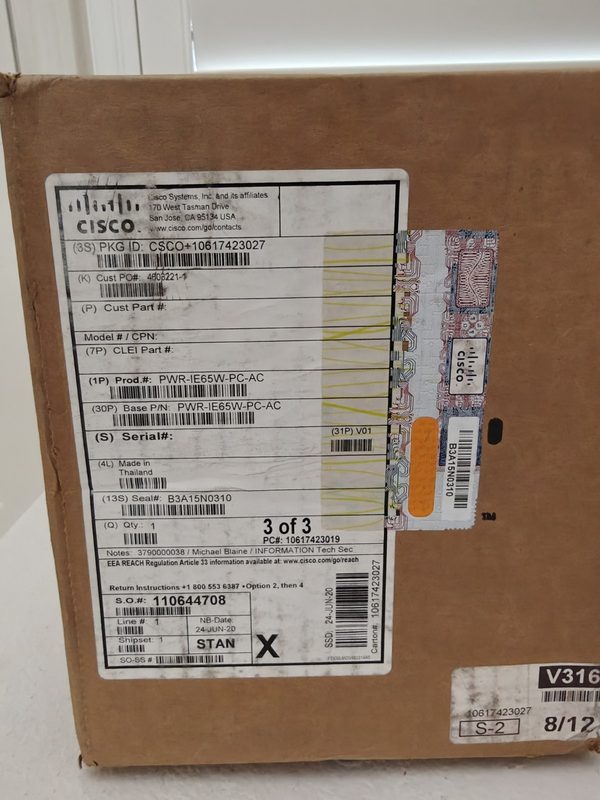 Блок питания Cisco PWR-IE65W-PC-AC