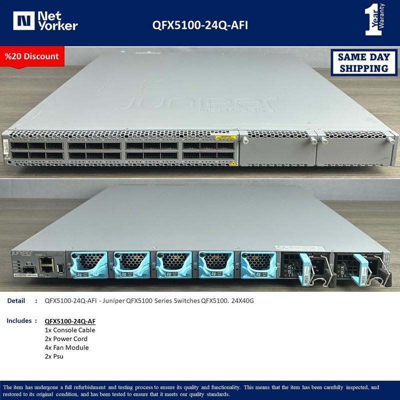 Коммутатор Juniper QFX5100-24Q-AFI