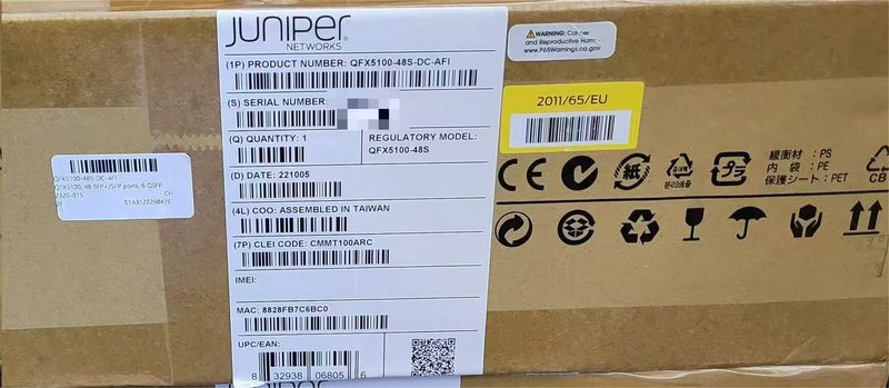 Коммутатор Juniper QFX5100-48S-DC-AFI