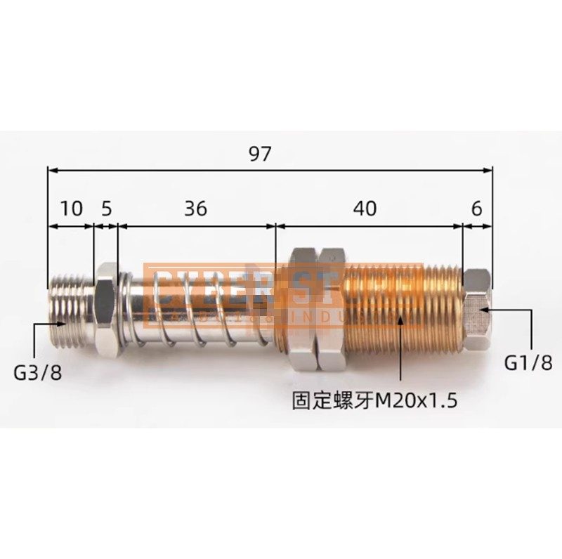 Вакуумная присоска QLF-G3/8-AG25VG
