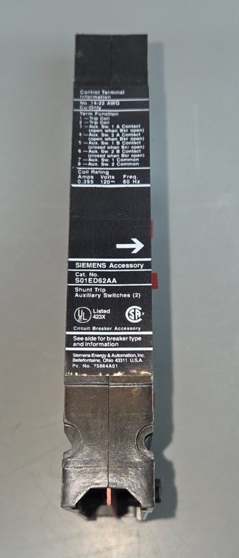Автоматический выключатель Siemens S01ED62AA