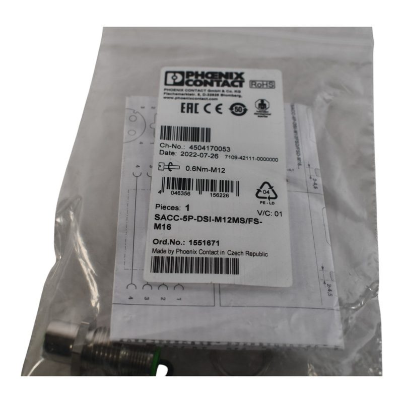 Датчик Phoenix Contact SACC-5P-DSI-M12MS/FS-M16