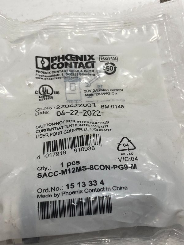 Датчик Phoenix Contact SACC-M12MS-8CON-PG9-M