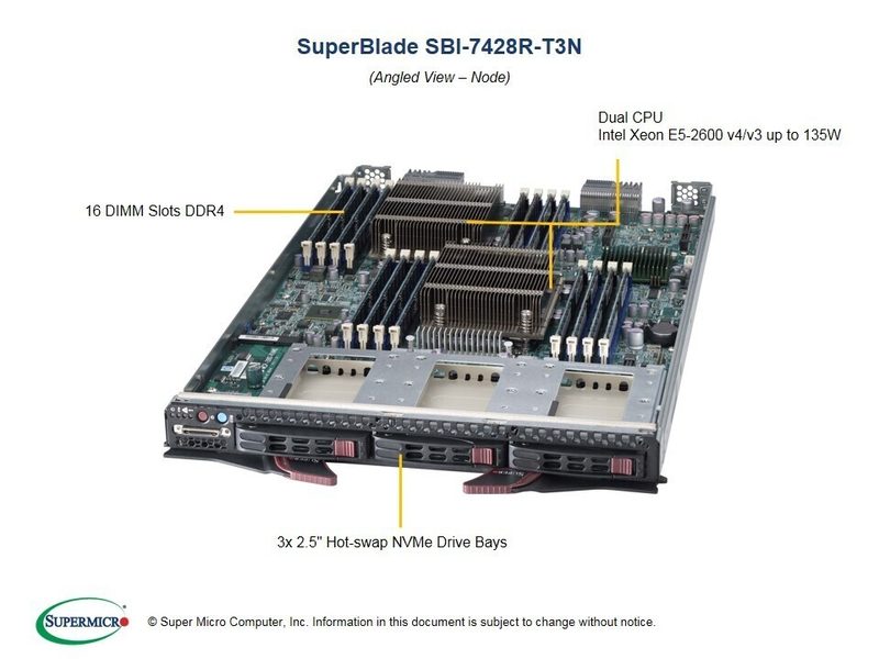 Сервер Supermicro SBI-7428R-T3N
