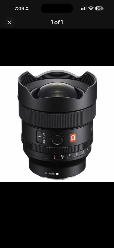 Объектив Sony SEL14F18GM