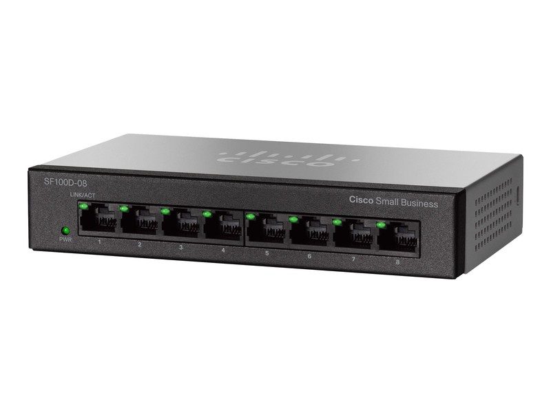 Коммутатор Cisco SF100D-08-UK