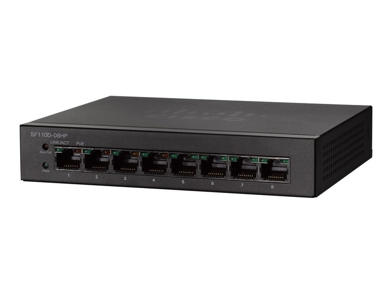 Коммутатор Cisco SF110D-08HP-EU