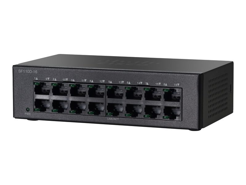 Коммутатор Cisco SF110D-16-EU