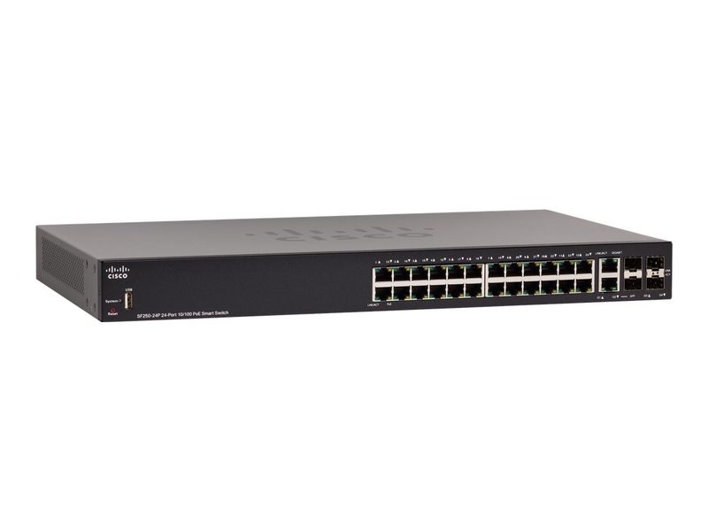 Коммутатор Cisco SF250-24P-K9-AU