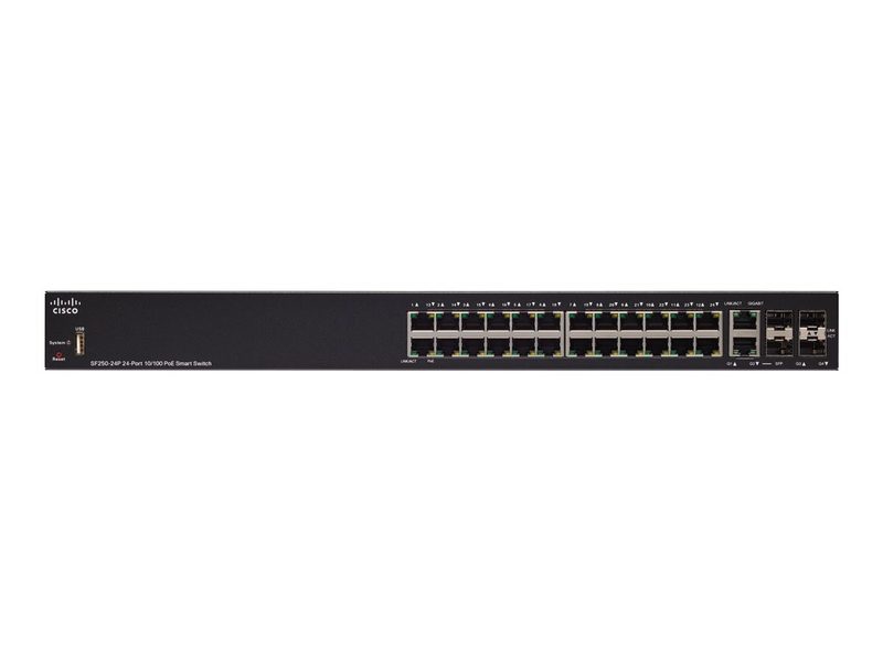 Коммутатор Cisco SF250-24P-K9-UK
