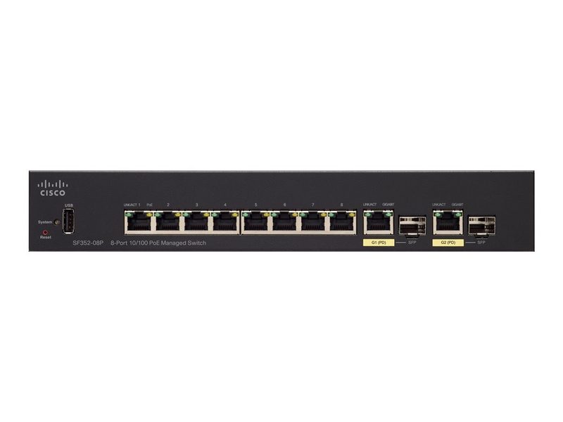 Коммутатор Cisco SF352-08P-K9-EU