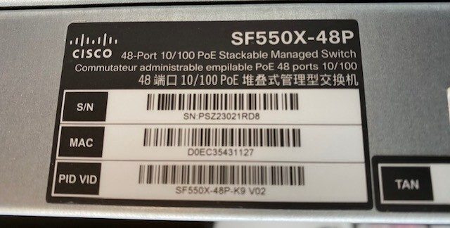 Коммутатор Cisco SF550X-48P-K9