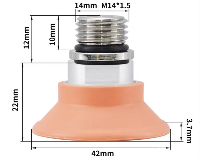 Вакуумная присоска SFF40N-M14X1.5M
