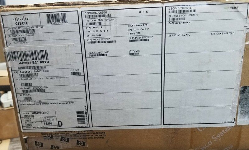 Коммутатор Cisco SFS700
