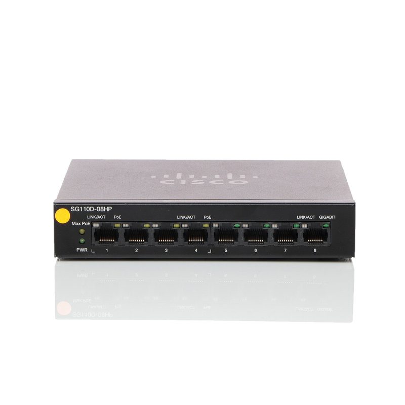 Коммутатор Cisco SG110D-08HP-UK