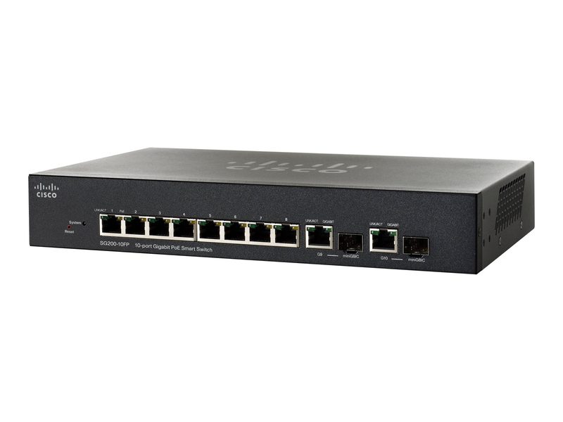 Коммутатор Cisco SG200-10FP-NA