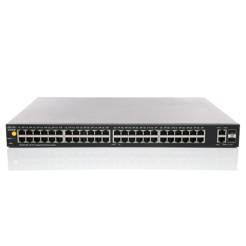Коммутатор Cisco SG220-50P-K9-CN