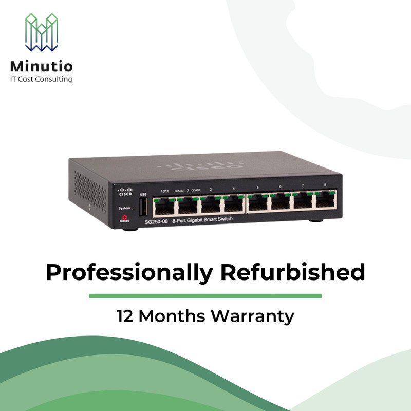 Коммутатор Cisco SG250-08-K9