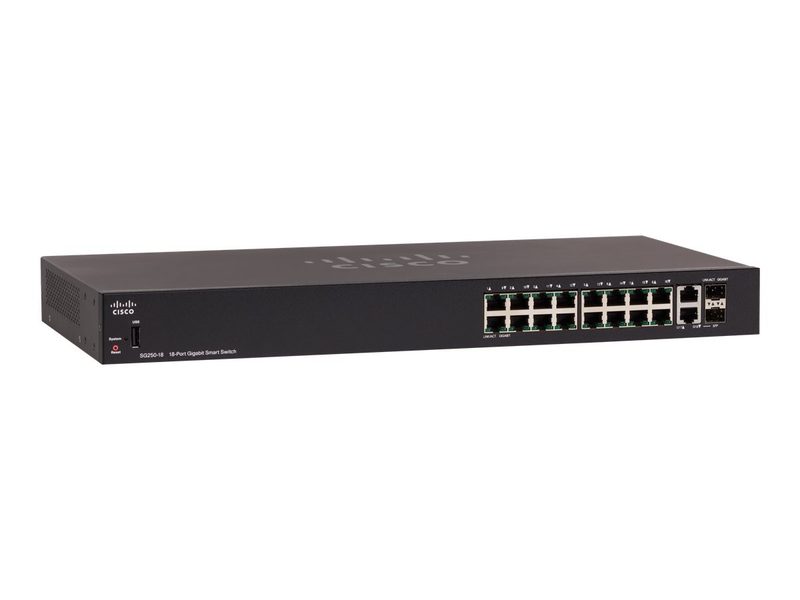 Коммутатор Cisco SG250-18-K9-EU
