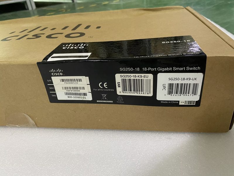Коммутатор Cisco SG250-18-K9-UK