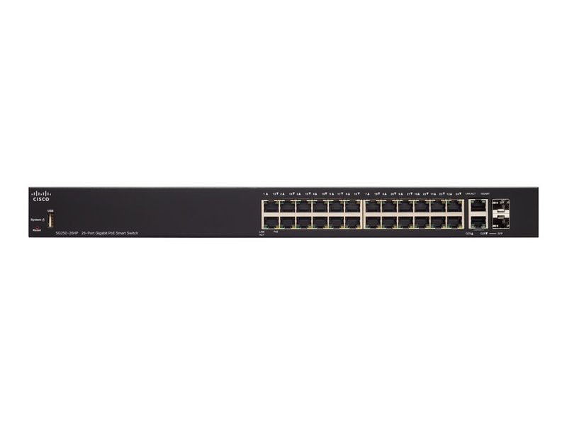 Коммутатор Cisco SG250-26HP-K9-EU