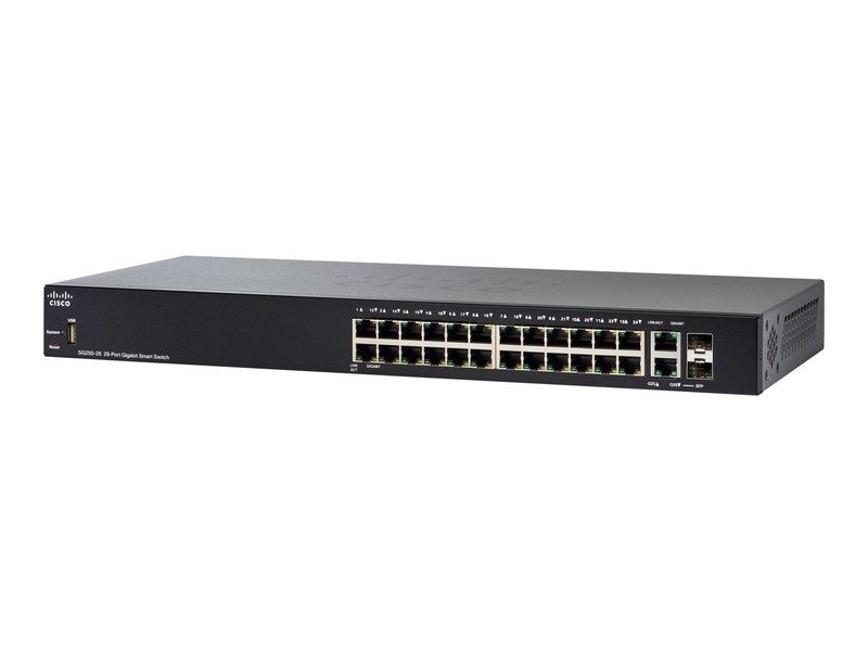 Коммутатор Cisco SG250-26P-K9-UK