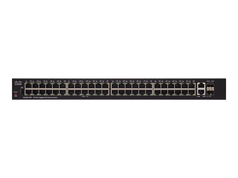 Коммутатор Cisco SG250-50P-K9-EU