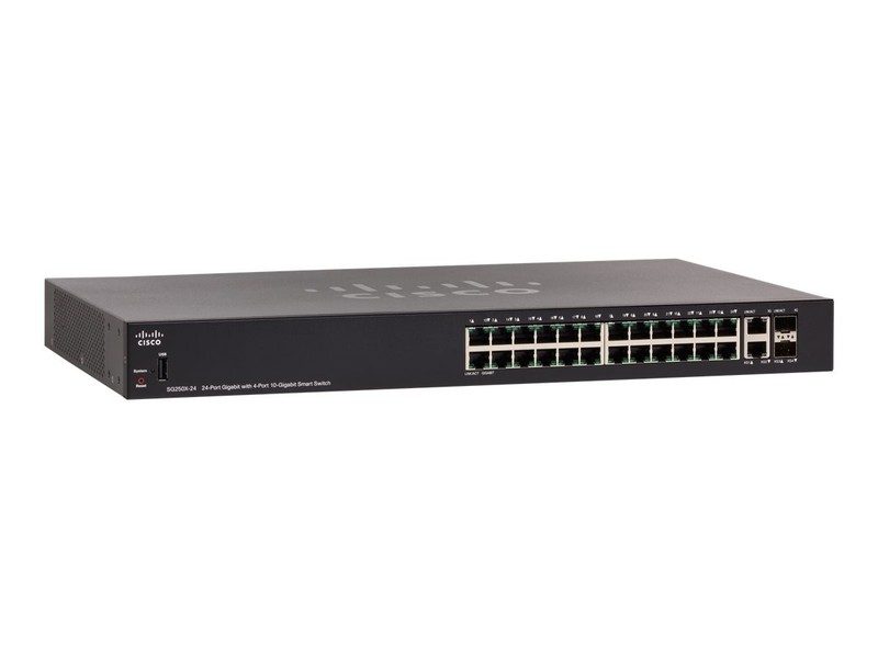 Коммутатор Cisco SG250X-24P-K9-CN