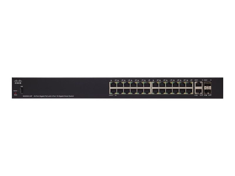 Коммутатор Cisco SG250X-24P-K9-NA