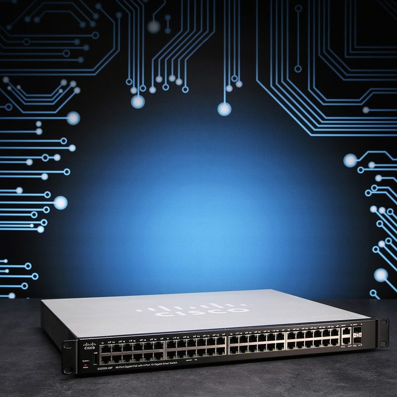 Коммутатор Cisco SG250X-48P
