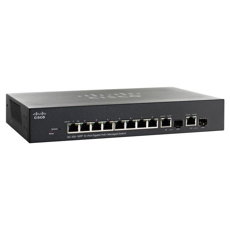 Коммутатор Cisco SG300-10PP-K9-CN
