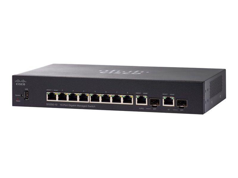Коммутатор Cisco SG350-10-K9-UK