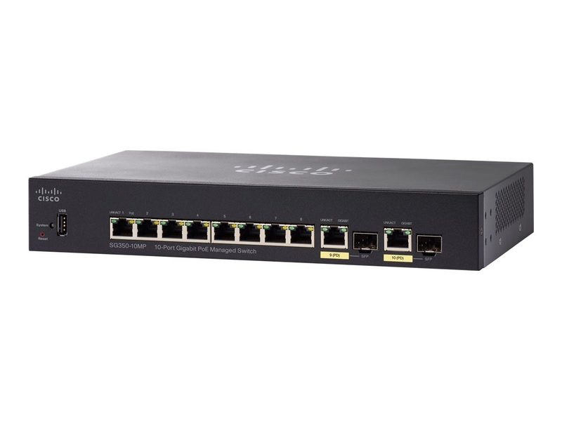 Коммутатор Cisco SG350-10MP-K9-UK