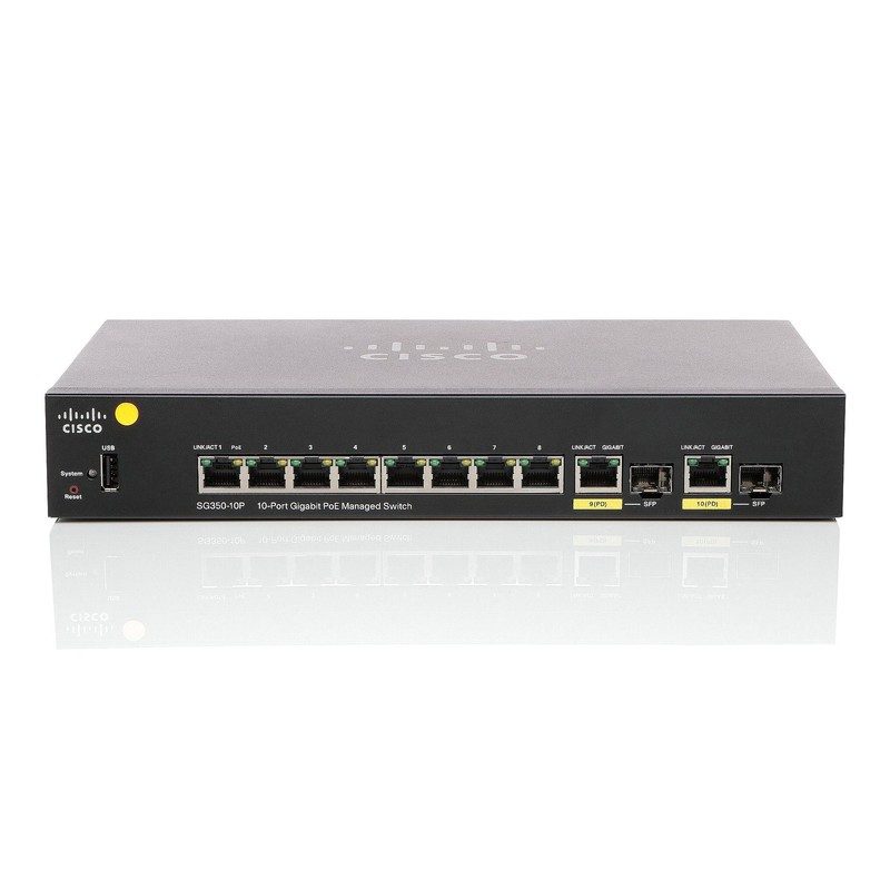 Коммутатор Cisco SG350-10P-K9-CN