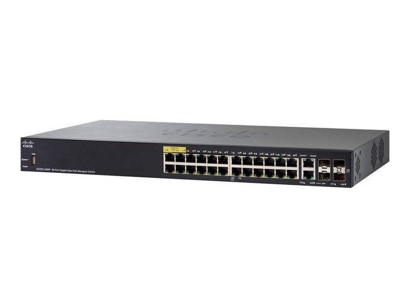 Коммутатор Cisco SG350-28MP-K9-NA