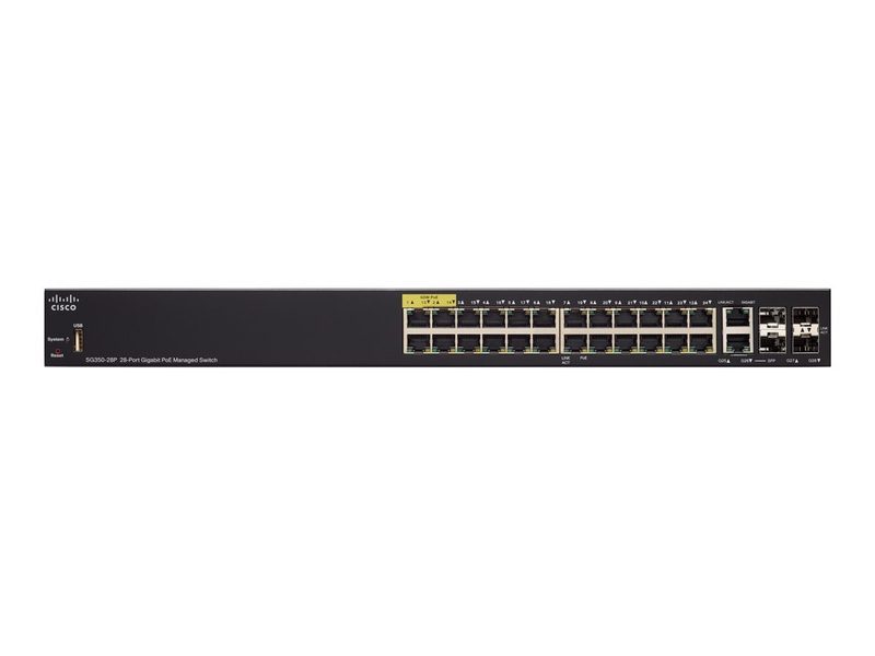 Коммутатор Cisco SG350-28P-K9-UK