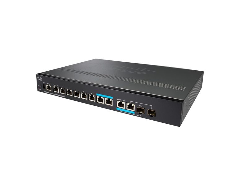 Коммутатор Cisco SG350-8PD-K9-NA