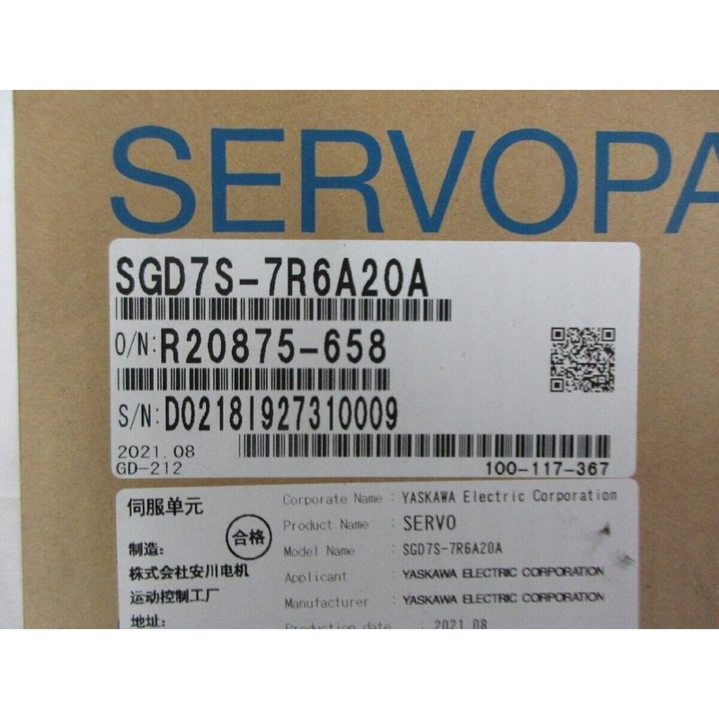 Сервопривод Yaskawa SGD7S-7R6A20A